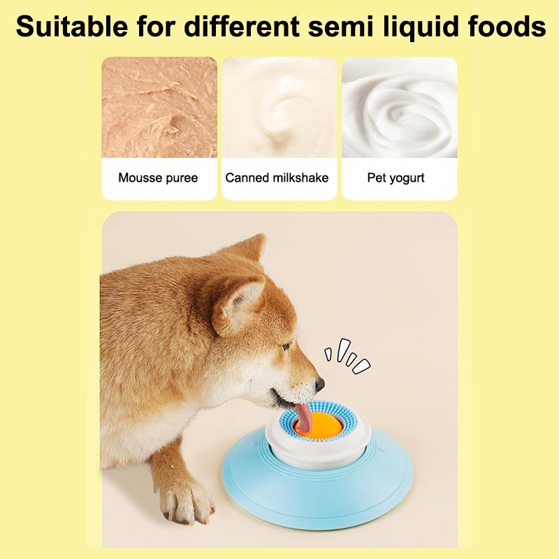 Dog Cat Licks Toys For Liquid Food, Anxieties Relief Slow Feeder Dog Lick Ball Treat Dispenser, Non-Slip Licking Bowl