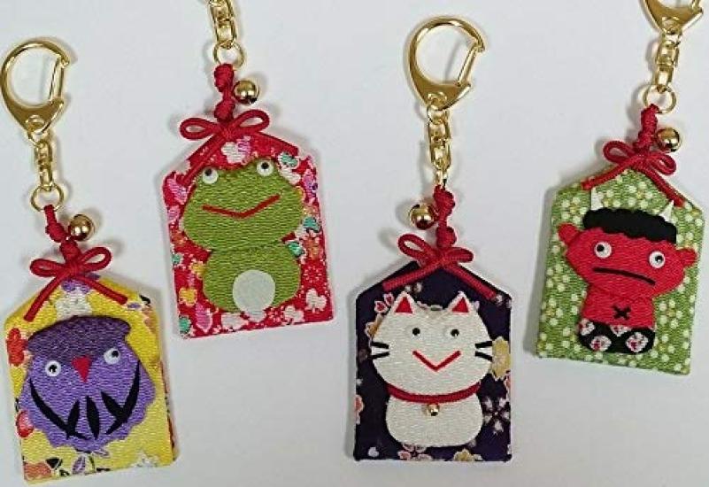 Chirimen craft kit Charm keychain set of 4 designs