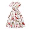 Lässiges Kleid für Mädchen, Sommer, Kinder, eleganter Druck, Swing-Kleid