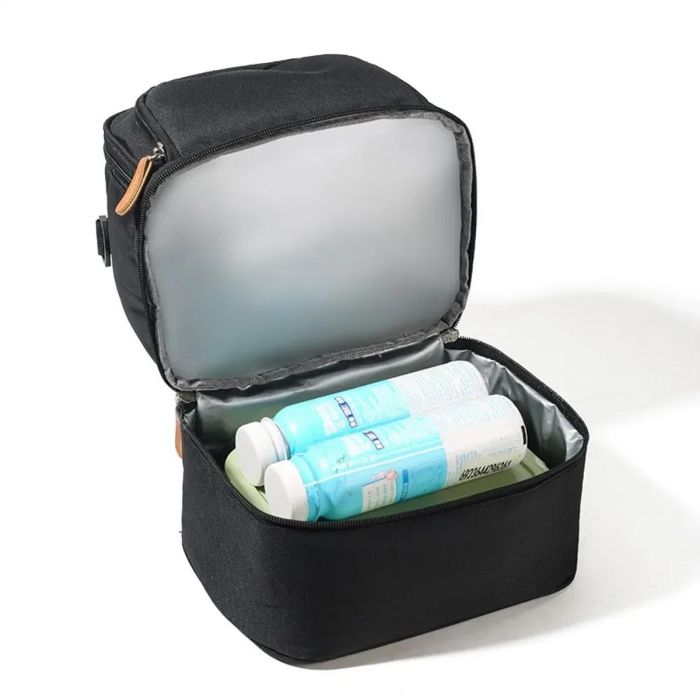 Hot Picnic School Food Lunch Bag, Large Capacity Portable Lunch Bag, Insulation Material, Fresh Cooler, Handbag With Lunch Bag