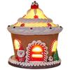Glowing Ceramic Simulation Christmas House Decoration With LED Lights  Battery Powered Handmade Holiday Gift