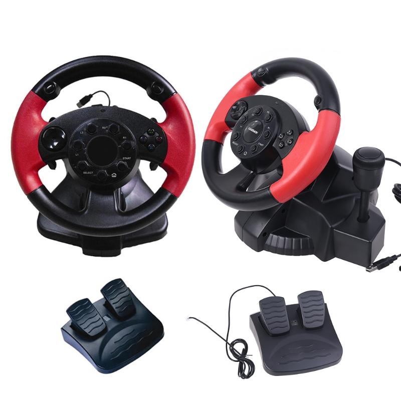 Gaming Steering Wheel Gamepad Racing Game Steering Wheel Dual Motor Vibration For FT33D3 D7 Series PC for  Console