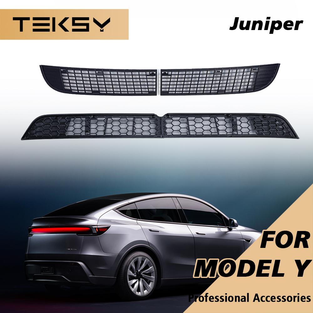 TEKSY For Tesla Model YL Y L / Y 2026 Juniper Inner Vent Grille Lower Bumper Anti Insect Net Air Inlet Anti Dust Proof Cover