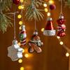 9 Pcs Christmas Ornaments Mini Resin Bear Tree Snowman Santa Xmas Tree Hanging