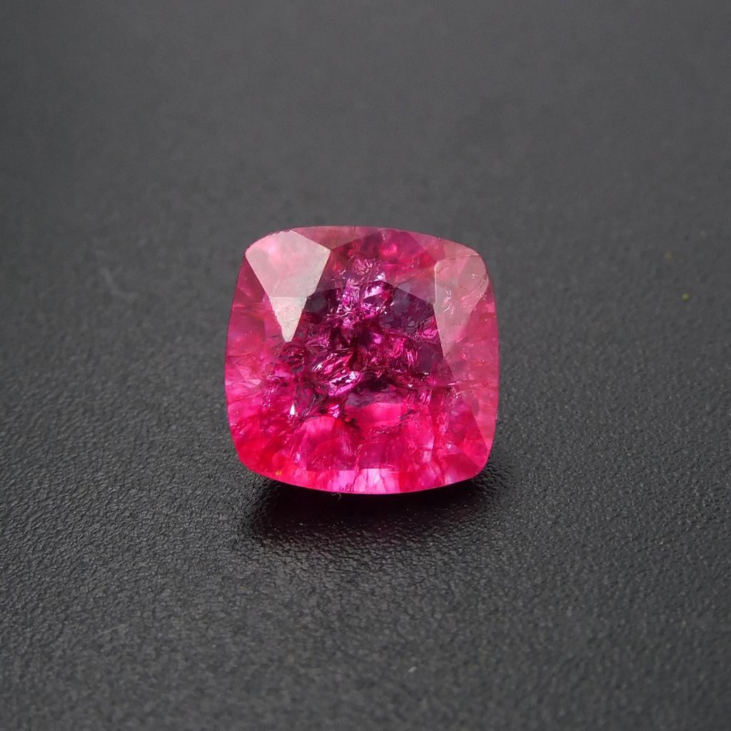 2.50 Ct Natural Ceylon Pink Sapphire Square Cushion Cut CERTIFIED Loose Gemstone P-983-Sa