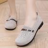 Beijing Ladies Flat Shoes Spring Summer New Lightweight Slip-On Knitted Mid-aged And Elderly Mothers Casual Footwear