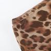 Leopard   Skirt Retro Temperament Personality Slim High Waist Thin Package Hip Skirt
