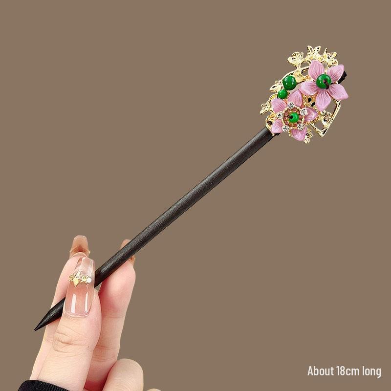 2026 Retro Tassel Wood Hairpin for Hanfu & Qipao