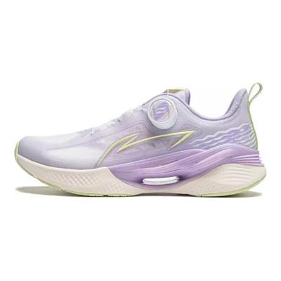 Li Ning Kids Cloud Comfortable Versatile Shock Absorbing Breathable Low Top Running Shoes Kids Running Shoes Purple White YKFU020-2