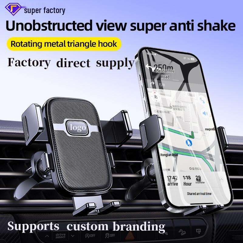 Universal Car Phone Holder with Air Vent, Gravity, and Suction Cup Mounting Options