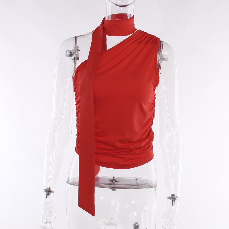 Backless Sexy Off Schulter Halter Tank Tops Frauen Vintage Ärmelloses Crop Top Y2K Kleidung Club Weibliche Casual Sommer 2023