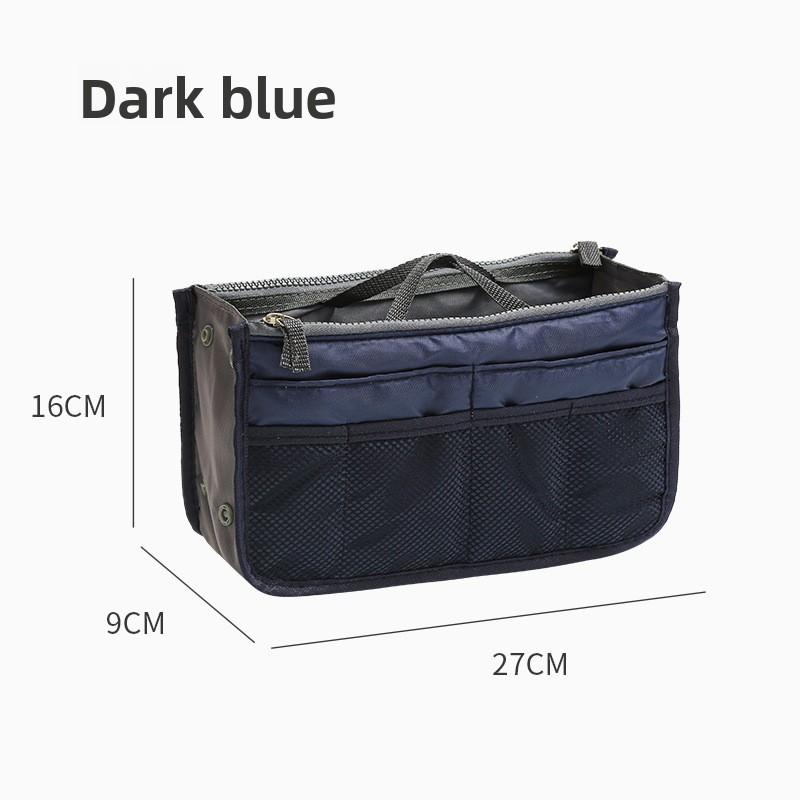 Multifunktionale Schwamm-Innentasche Doppellagige Reißverschlusstasche Mittlere Tasche Praktische Reise-Großraum-Aufbewahrungstasche mit Fächern