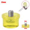 Replaceable Rubber Hammer Head for Car Dent Repair Yellow Color Sizes