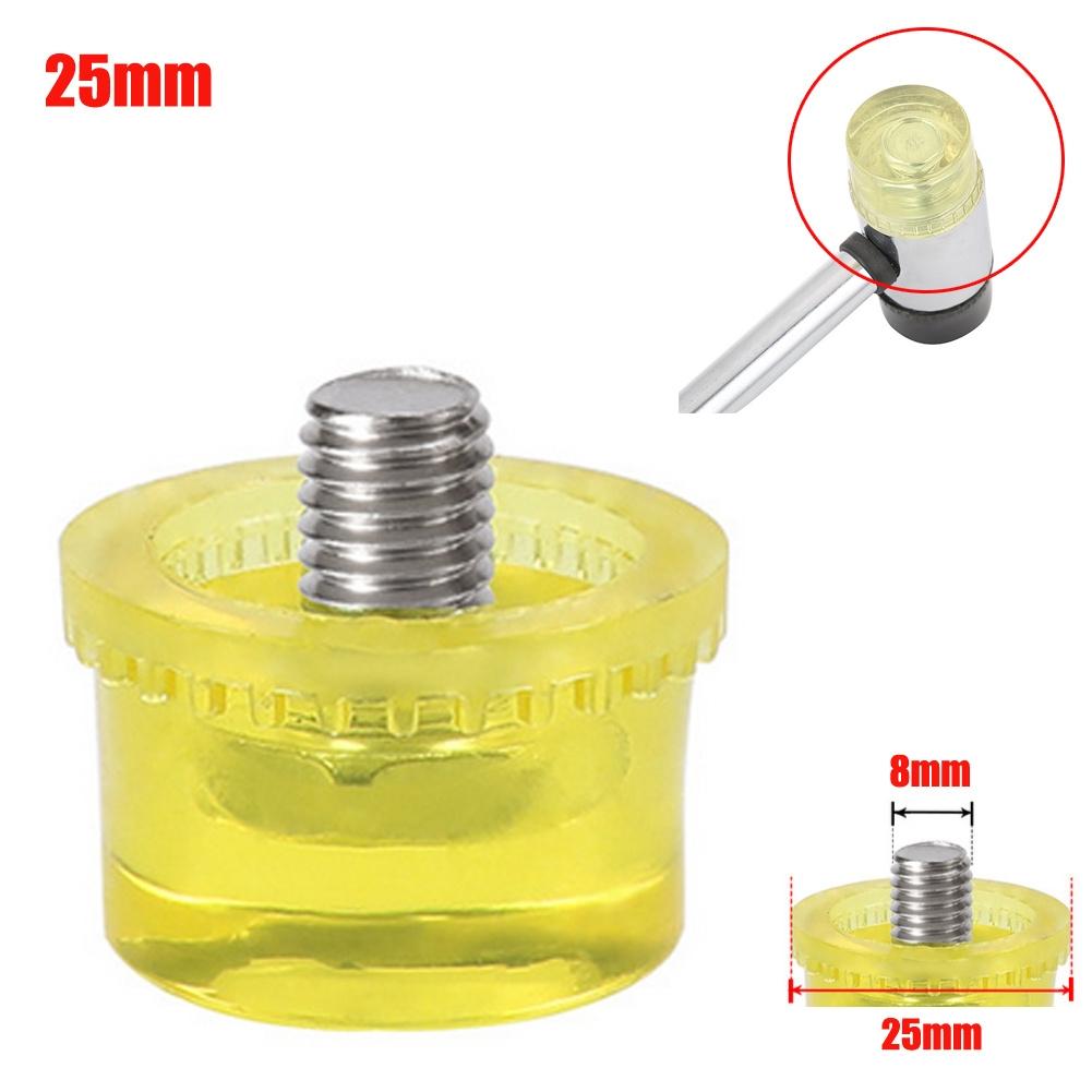 Replaceable Rubber Hammer Head for Car Dent Repair Yellow Color Sizes