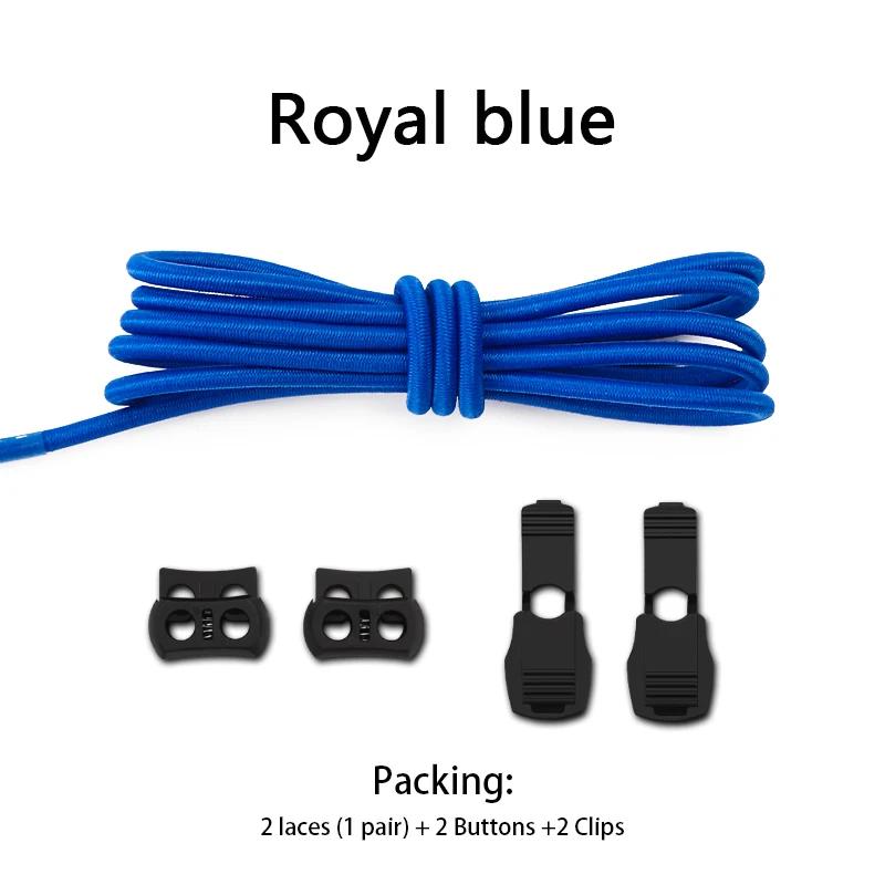New Elastic Sneakers Laces Without Ties Lock Shoe Laces Adult Kids Tennis Round Shoelaces Rubber Bands for Shoes Accesories