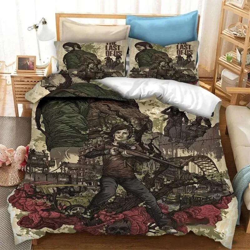 Game The Last Of Us Part Bedding Set Duvet Cover Bedroom Comforter Covers Single Twin King Size Quilt Cover Home Textile 2-3PCS