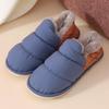 Fashion Rimocy 2025 Winter Warm Home Slippers Women Plush Waterproof Cotton Foot Slipper Female Indoor Outdoor Flat Couple Shoes Woman