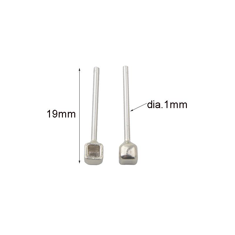 

200pcs(100pairs) Eyeglasses Stainless Steel Nose Pad Arm Glasses Nose Pad Holder Eyewear Repair Accessory