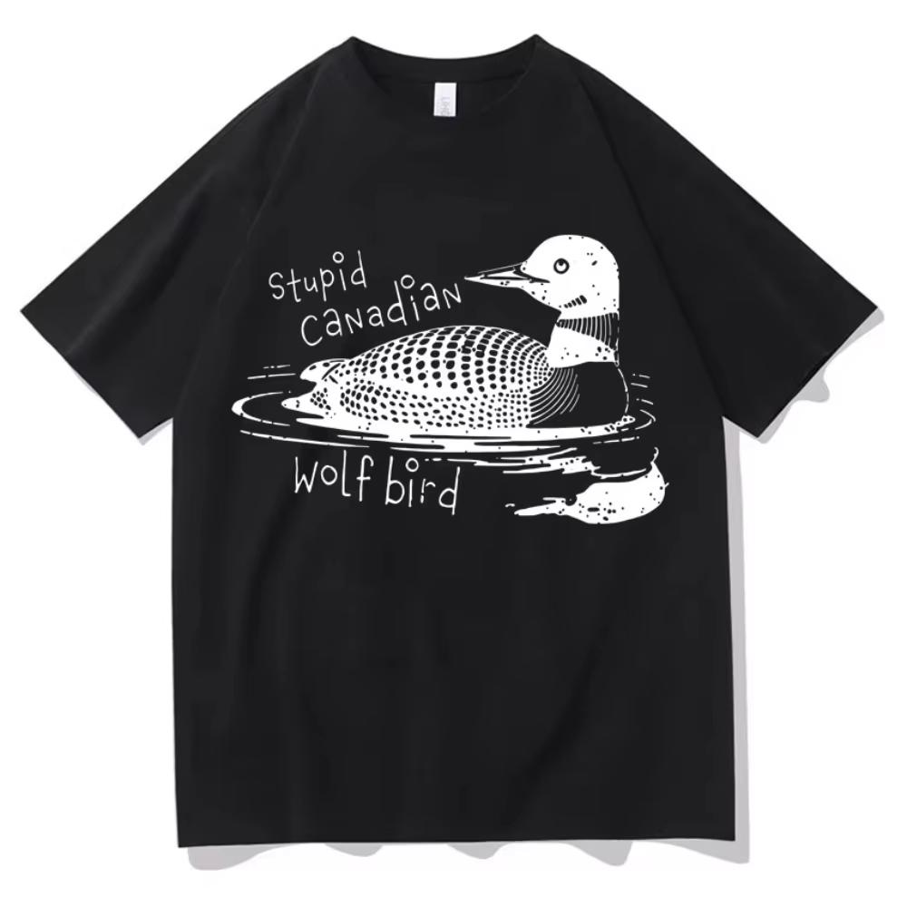 

Heated Rivalry Funny Meme Graphic T Shirt Men Women Stupid Canadian Bird T Shirts Pop Casual Humor summer Streetwear M