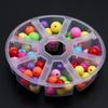 Scatola Portaoggetti Rotonda a 8 Scomparti in Plastica Trasparente per Gioielli, Oggetti Vari, Espositore per Orecchini, Perline Sfuse, Accessori