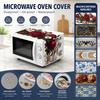 Printed Microwave Oven Dust Cover Universal Dust Protector Mat Microwave Cover  Household Cover