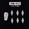 Nagelkunst Harz Diamant Schmuck Nagel Dreidimensionale Schnitzerei Diamant Schmuck Symphony Blume Tragen Nagelaufkleber