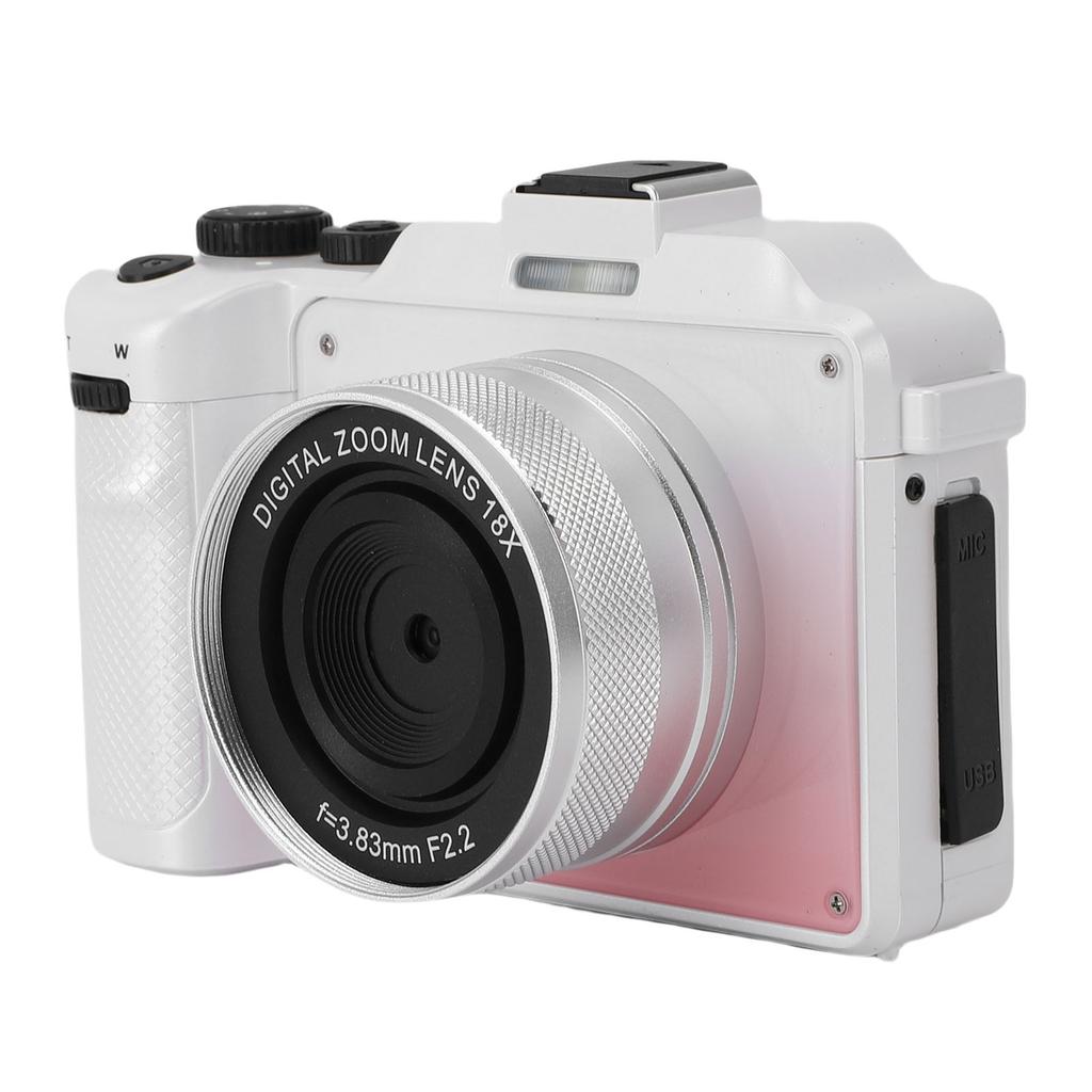 5K Digital Camera HD 80MP WiFi Front Rr Lens 18X Digital Zoom Vlog Camera Anti Shake with Hand Strap for Photography Video