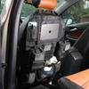 Tactical Car Seat Back Organizer Set Upgraded Tactical Molle Seatback Cover Protector Universal Fit Vehicles Truck MPV Pickup (Black with 2 Pouches)