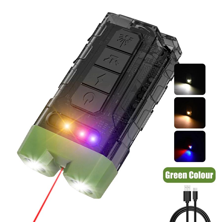 Super Bright Mini LED Flashlight USB Rechargeable Cap Clip Torch with Magnet Outdoor Portable Camping Fishing Emergency Light