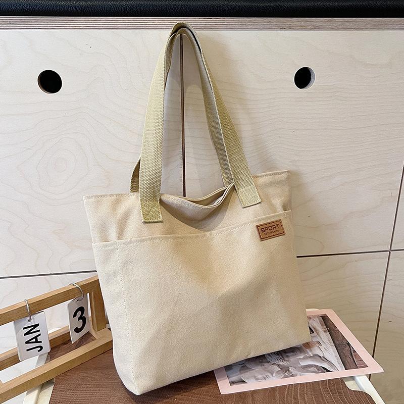 Women's Bag Canvas School Bag Japanese-style Office Commuting Bag High-end Computer Tote Bag Canvas Bag Shoulder Bag