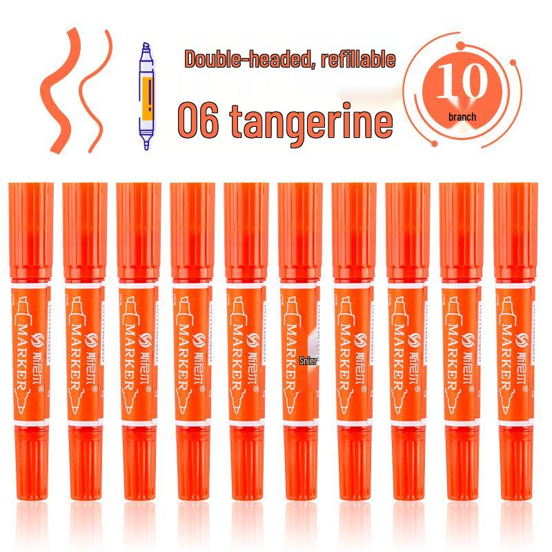 Snell 40-Color Double-Ended Oil-Based Marker Set for Children's Art and Professional Painting