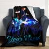 Sheeran Personalized Text Blanket Multi-purpose Customizable Blanket Soft Warm Cozy Great for Nap Picnics Bed Chair Ideal for All Seasons