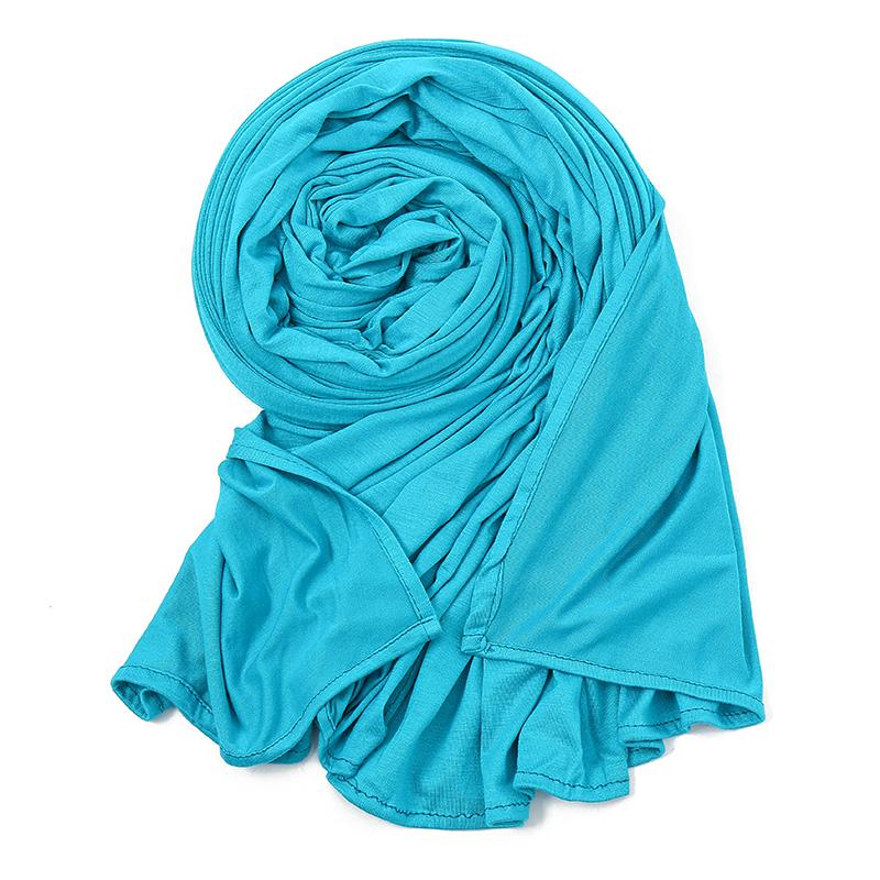 Premium Cotton Inner Hijab Modal Jersey Scarf Women Long Shawls One Loop Instant Hijab Muslim Women Solid Color Turban Headband