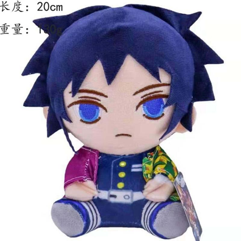 Demon Slayer Anime Plush Toys 20cm Devil's Blade Cartoon Figure Manga Dolls Kimetsu Tanjirou Nezuko Kids Birthday Gifts Decor