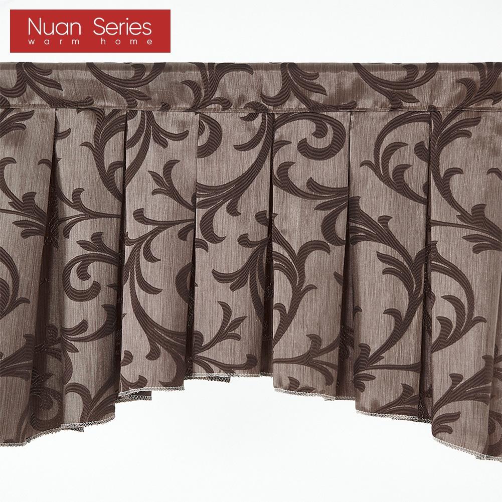 1PC Nuan Series High Quality European Style Blackout Jacquard Curtain Head for Small Window Decor 132x46cm