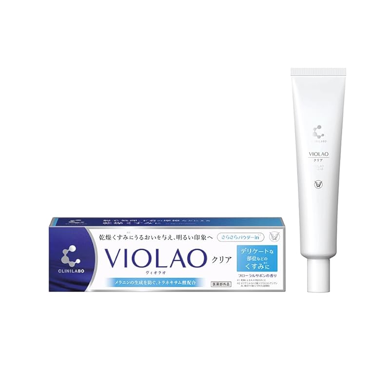 

Taisho Pharmaceutical Clini Lab VIOLAO clear 30 г [Назначенный квазилекарственный препарат]/ крем для сухой тусклости пятен веснушек нежной кожи Формула без добавок цветочная