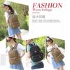 Schoolbag Thickened wear-resistant canvas backpack Unisex large-capacity luggage bag Denim fabric retro college student schoolbag