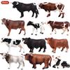 Children's Cognitive Animal Model Toy: Yellow Cow, Buffalo, Rhinoceros, Zebu, Bison, Bull Figurine.