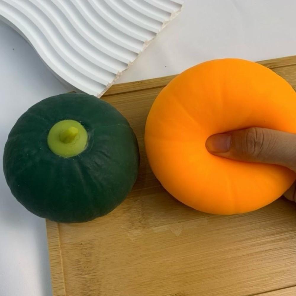 Sensory Design Slow Rebound Pumpkin Toy Realistic Simulation Fruit Squeeze Toy Office Worker