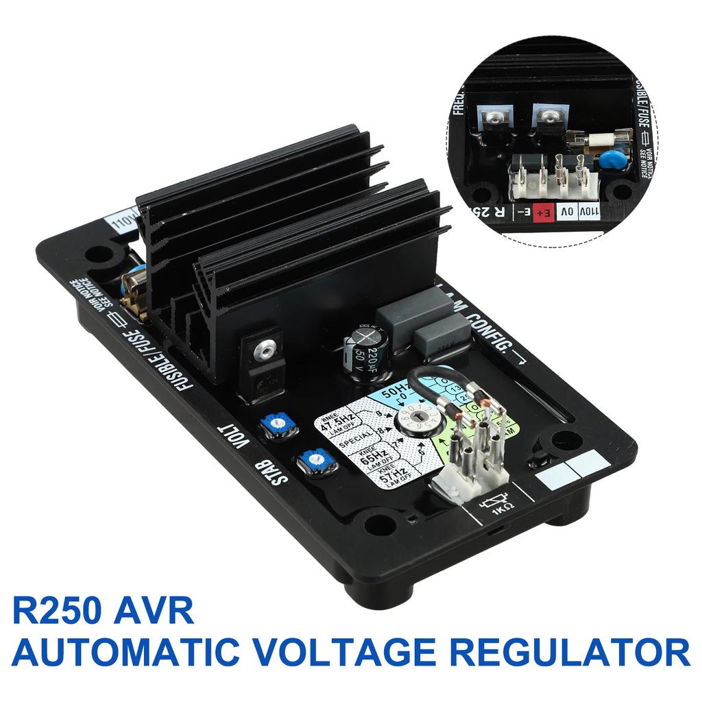 Fuse Protection Generator Maintenance AVR R250 Transistor Controlled Power Voltage Regulation For Parallel Excitation