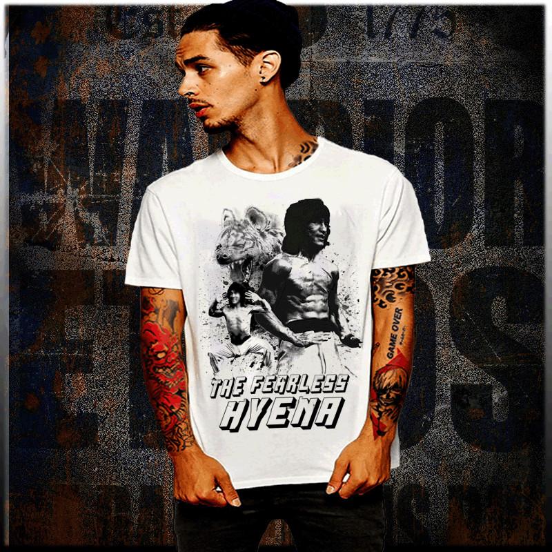

The fearless hyena Kung Fu t-shirt Karate shaolin martial arts cinema S-2XL 3XL
