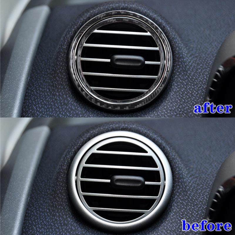 Suitable for 11-15 Mercedes-Benz Smart Fortwo Car Interior Modification Carbon Fiber Side Vent Decoration