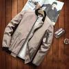 Men's Spring Plus Size Stand-up Collar Sports Jacket Youth Casual Stylish Round Hem Jacket