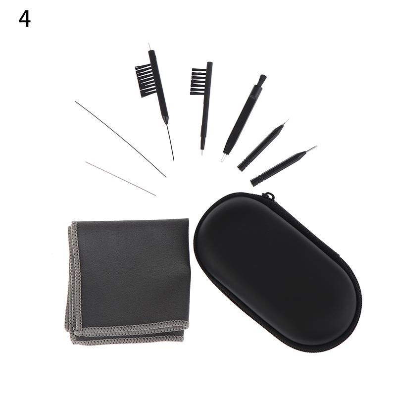 1 Set Hearing Aid Cleaning Tool Hearing Aids Cleaning Kit Brush Vent Cleaner Cleaning Wire With Magnet And Wax Loop Cleaning Set