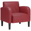 Armchair with Armrests Burgundy 54 cm Faux Leather