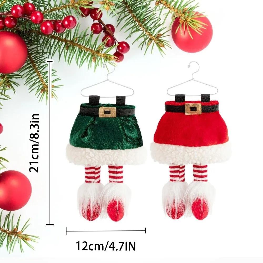 Creative Hanging Christmas Leg Pendants Cartoon Mini Xmas Tree Ornaments Soft Cute Christmas Decorations Gift Giving home decor