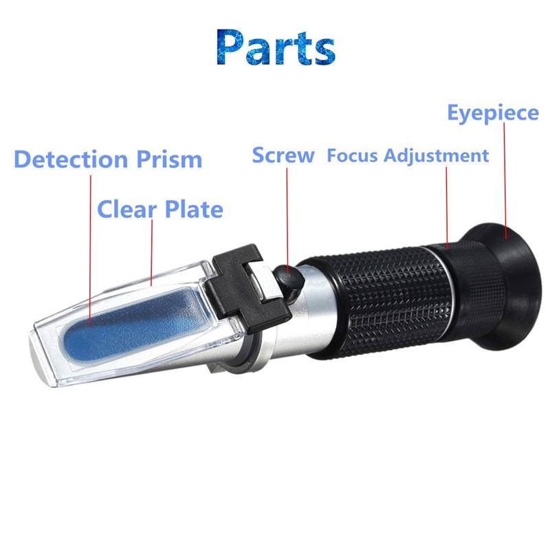 Glycol Refractometer Car 1.10-1.40sg Antifreeze Battery Acid Engine Coolant Tester Tool Handheld  Auto Optical Instrument