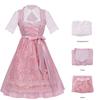 German Beer Festival Dress Suspender Dress Lace Blouse 3 Colors Breathable Polyester Costume Outfit