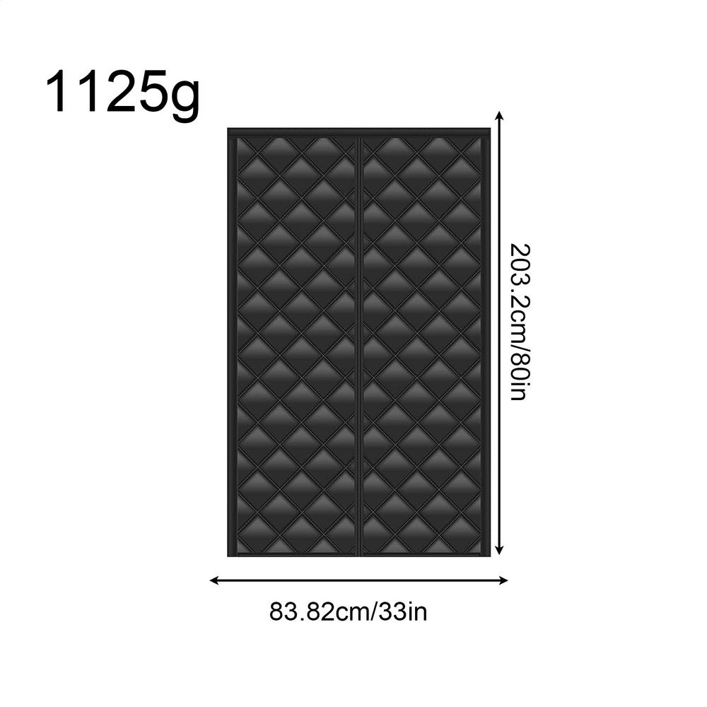 

Утепленные шторы для двери автодома 33X80 дюймов Ветрозащитная сетка Магнитная сетчатая дверь для путешествий Защита на открытом воздухе Кемпинг Зима Дом