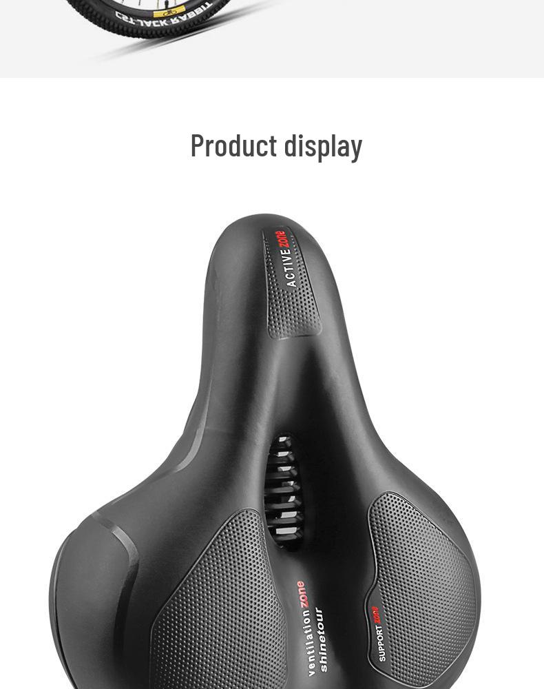 Universal Super Soft Silicone Bicycle Saddle with Shock Absorption - Mountain Bike Seat for Men and Women